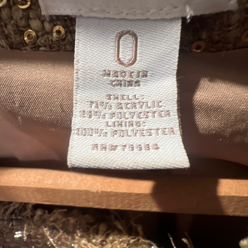 Chicos Sequin Button Blazer Size 0 - image 3